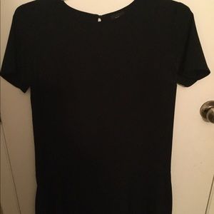 Black Ruffle Bottom Dress